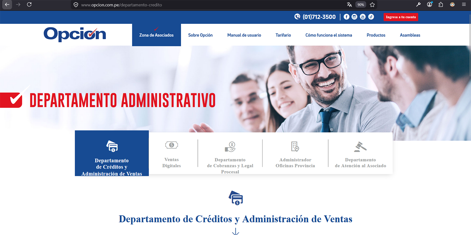 web de webopcion